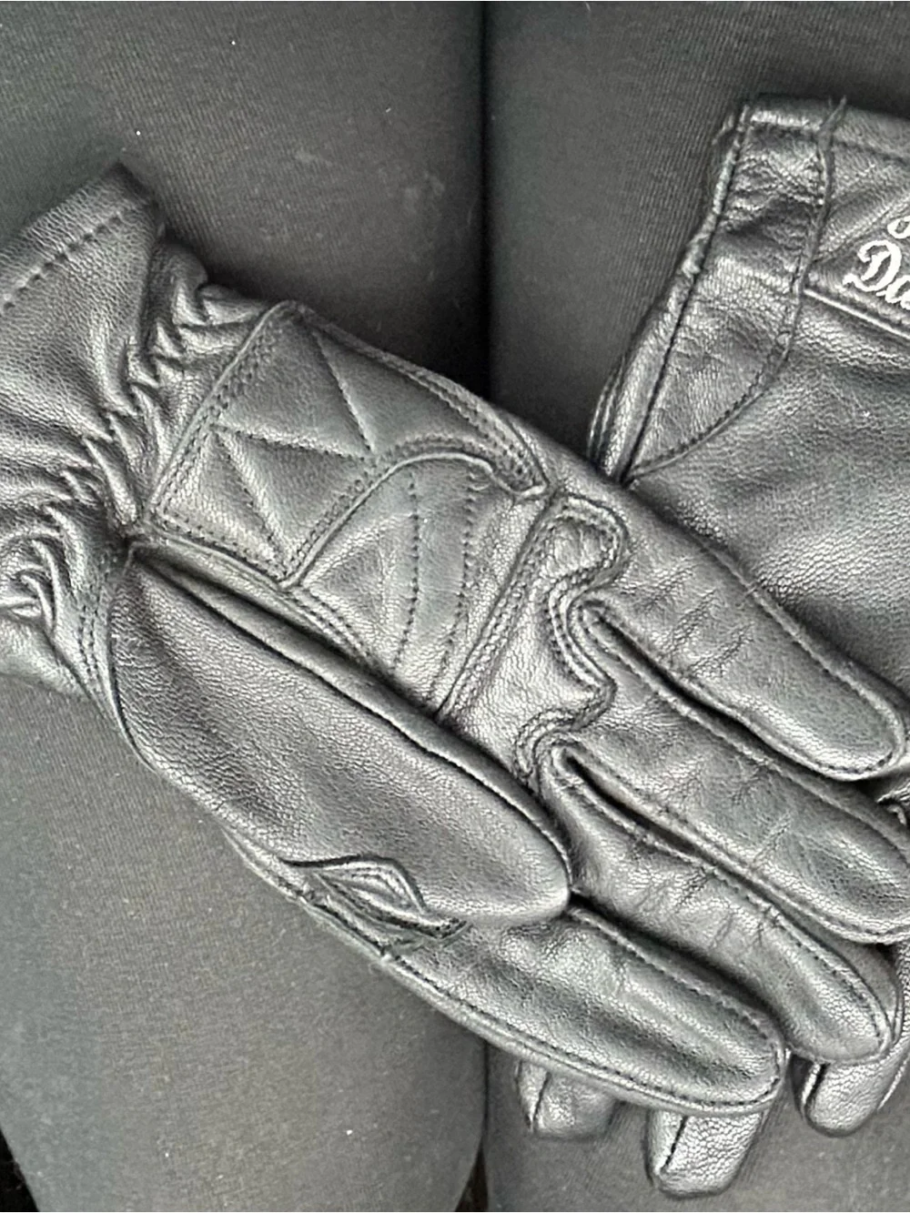 Harley-Davidson Black Leather Women's Riding Gloves